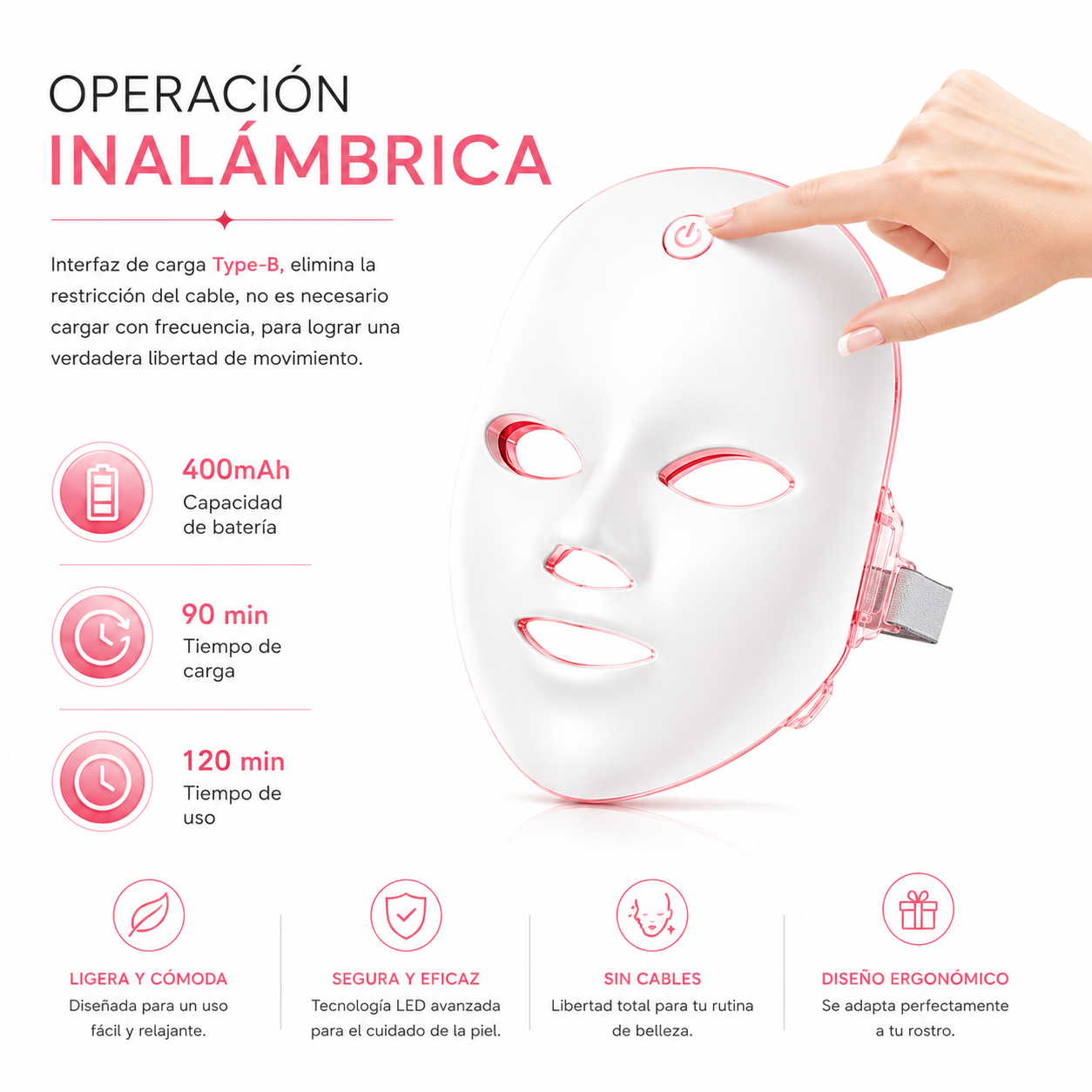NexoMask™ – Mascarilla LED