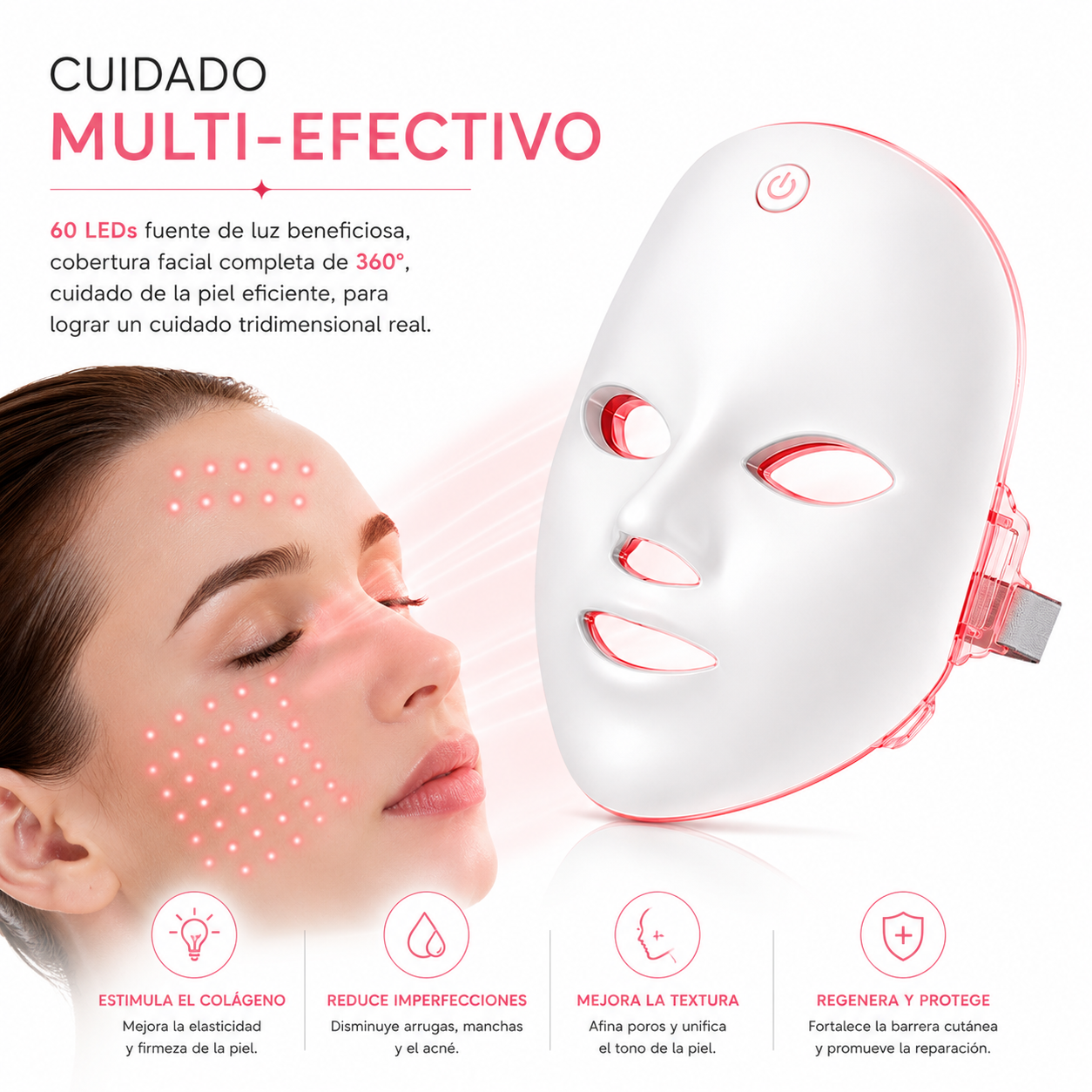 NexoMask™ – Mascarilla LED